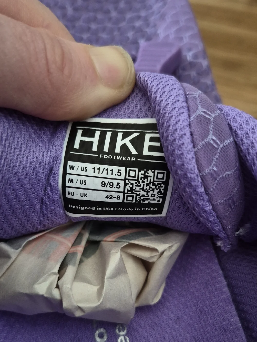 NWT HIKE FootwearHF Flow Minimalist Barefoot Purple Shoe Sneaker Gorpcore 11 - Picture 5 of 8